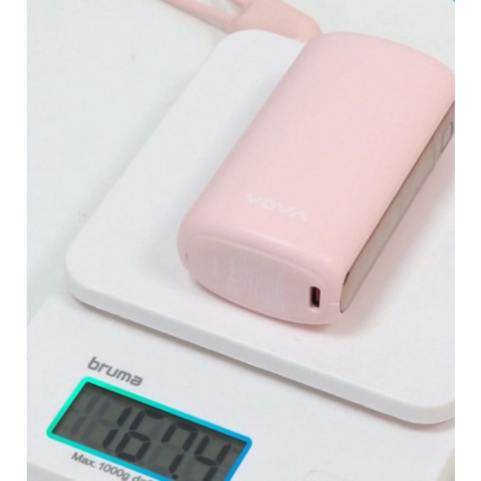 보바 그립 미니 고속충전 보조배터리 10000mAh, VA-115 후기 분석 - 디지털 잔량 표시 디스플레이