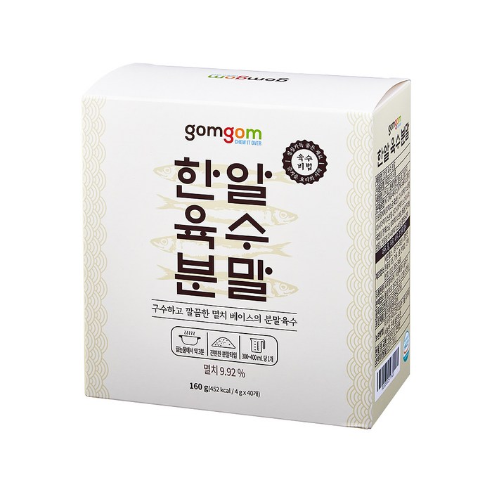 gomgom 곰곰 한알육수 분말, 160g, 1개