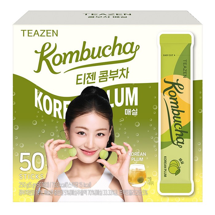티젠 콤부차 매실, 5g, 50개입, 1개