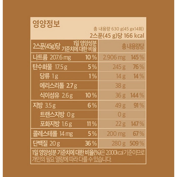 플라이밀 브라운 17곡미숫가루 고단백 쉐이크 후기 분석 - 제품 전체 구성