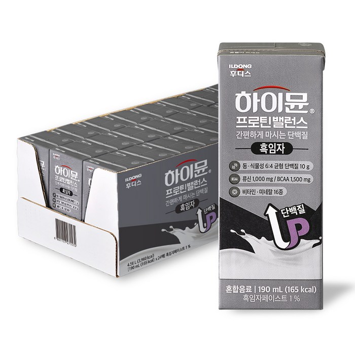 하이뮨 프로틴 밸런스 흑임자, 190ml, 24개