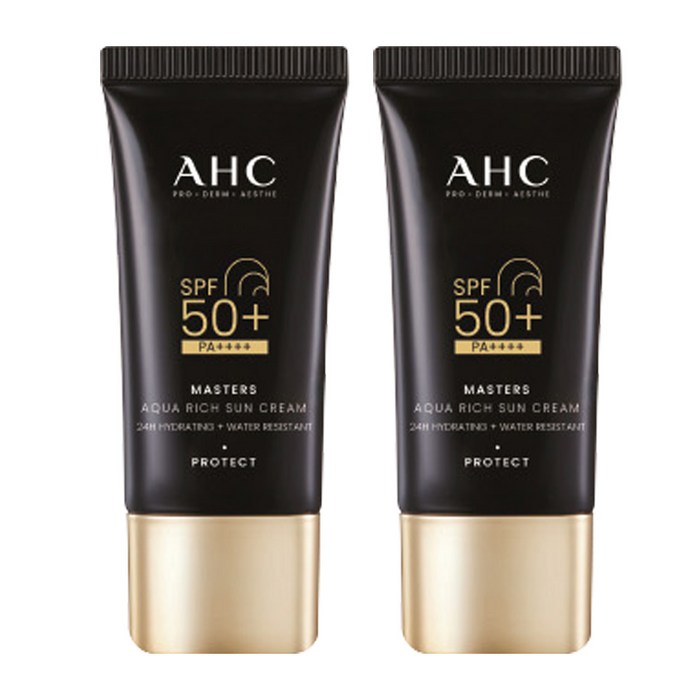 AHC Masters Aqua Rich Sunscreen SPF50+ PA++++, 30ml, 2 pcs