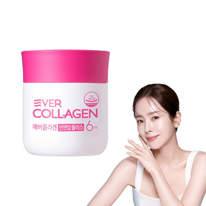 에버콜라겐 정품 인앤업 플러스 6주분 후기 분석 - 제형 및 사이즈 확인