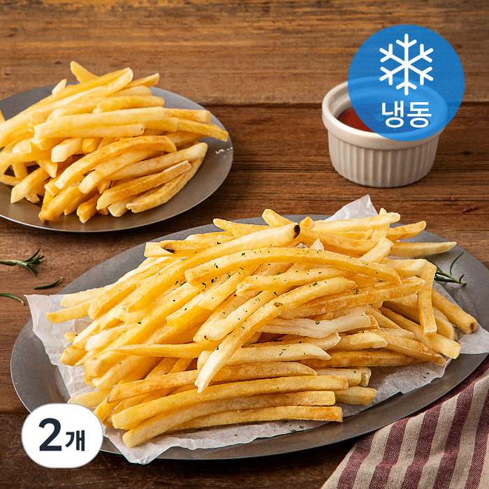 심플로트 블루리본 슈스트링 막대감자 (냉동), 2.72kg, 2개 - 감튀 모임