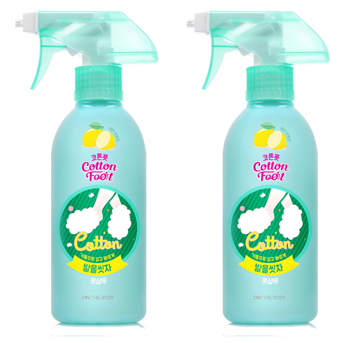 On the Body Let’s Wash Your Feet Cotton Foot Shampoo Lemon Mint Scent