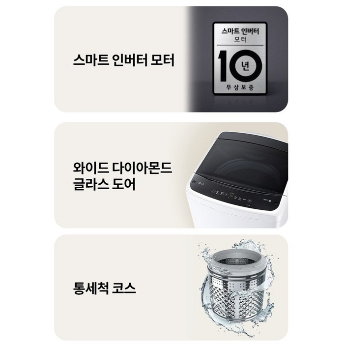 LG전자 통돌이 세탁기 16kg 방문설치, TR16WV6 후기 분석 - 세탁실 설치 실물 모습
