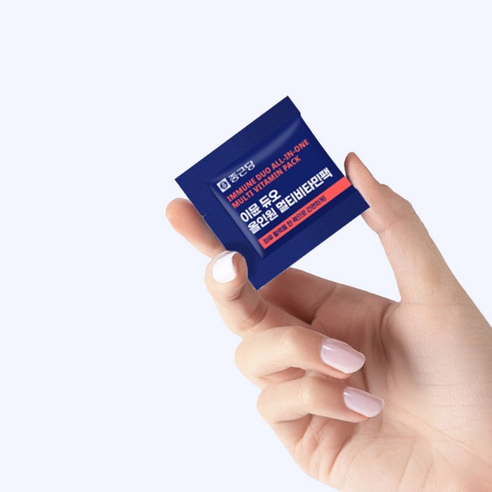 종근당 이뮨 듀오 올인원 멀티비타민팩 후기 분석 - 성분표 및 주의사항