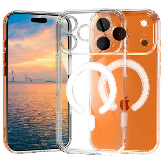 바우아토 핸제트 마그네틱 맥세이프 호환 변색 방지 휴대폰 케이스 - 맥세이프 케이스