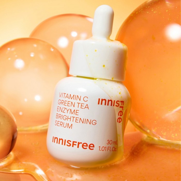 이니스프리 비타C 그린티 엔자임 잡티 토닝 세럼 30mL + 15mL + 패드 2p 세트 후기 분석 - 제형 상세 이미지
