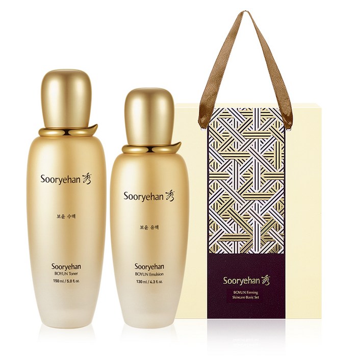 수려한 보윤 탄력 베이직 보윤 수액 150ml + 유액 130ml 세트, 1세트