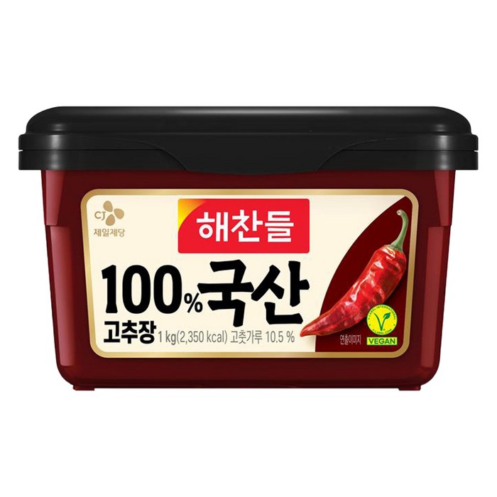 해찬들 100% 국산 고추장, 1kg, 1개