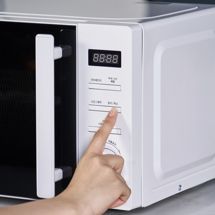 마이디어 디지털 전자레인지 20L, MW5000 후기 분석 - 도어 힌지 및 마감 상세