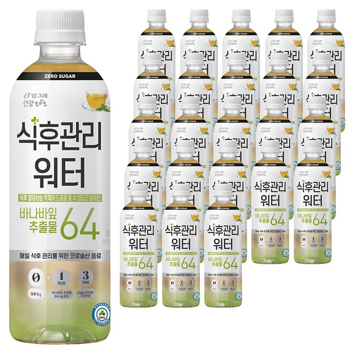 티에프티 빙그레 건강 티에프티 식후관리 워터, 500ml, 24개