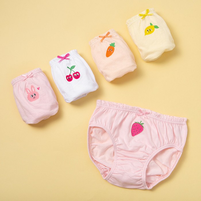 베이스알파에센셜 베이스알파 에센셜 여아용 순면 무형광 삼각 팬티 5종 세트