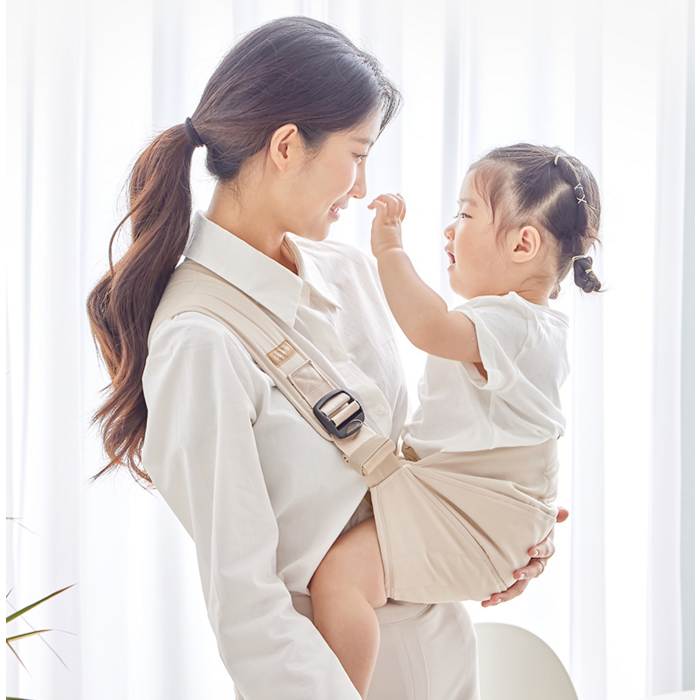 꿈비 폴딩 사이드 힙시트, 베이지 후기 분석 - 패키지 구성