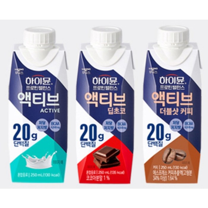 하이뮨 프로틴 밸런스 액티브 오리지널, 250ml 후기 분석 - 섭취 방법 팁