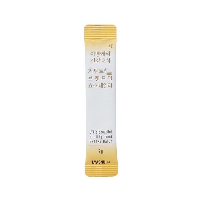 이영애의건강미식 카무트 브랜드밀 효소 데일리 30p, 60g 후기 분석 - 개별 스틱 구성