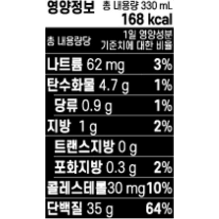 더단백 드링크 다크초코, 330ml 후기 분석 - 대용량 팩 구성 이미지