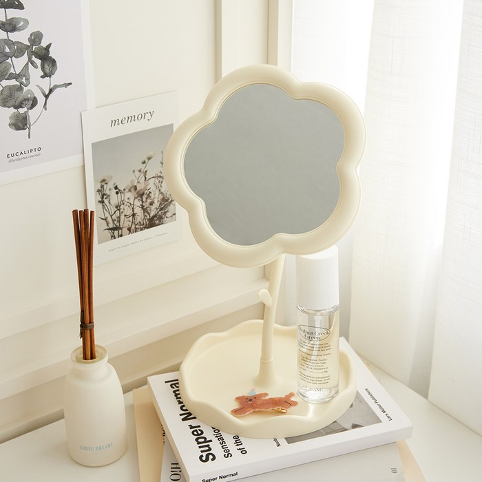 Living Sympathy Flower Angle Adjustable Table Mirror