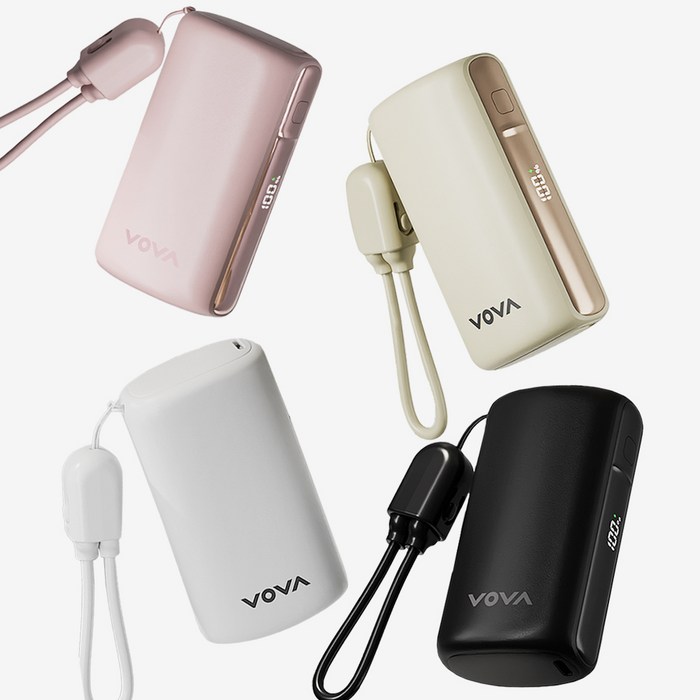 보바 그립 미니 고속충전 보조배터리 10000mAh, VA-115 후기 분석 - 제품 상세 크기 비교