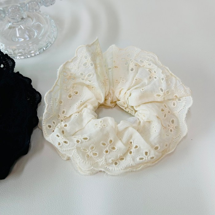 Sound moon spring punching lace ethnic scrunch