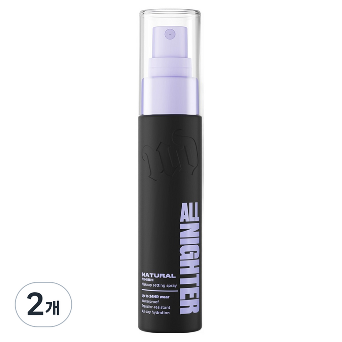 어반디케이 올 나이터 메이크업 세팅 스프레이 내추럴, 30ml, 2개