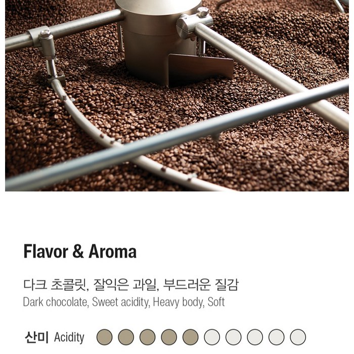 테라로사 에스프레소 블렌드 후기 분석 - 원두 입자 확인