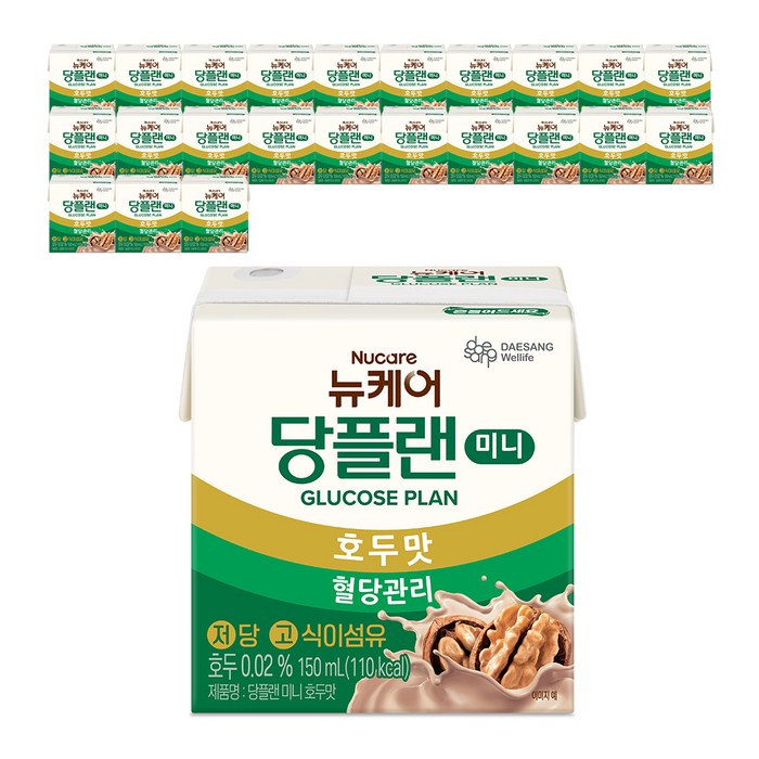 뉴케어 당플랜 미니 호두맛, 150ml, 24개
