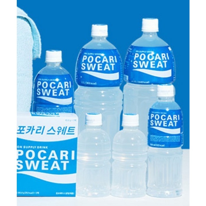 포카리스웨트 무라벨, 340ml 후기 분석 - 상단 캡 디자인