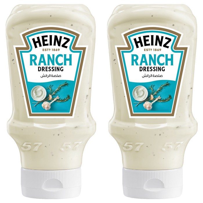 하인즈 랜치 드레싱, 418.5g, 2개 - 감자튀김 소스