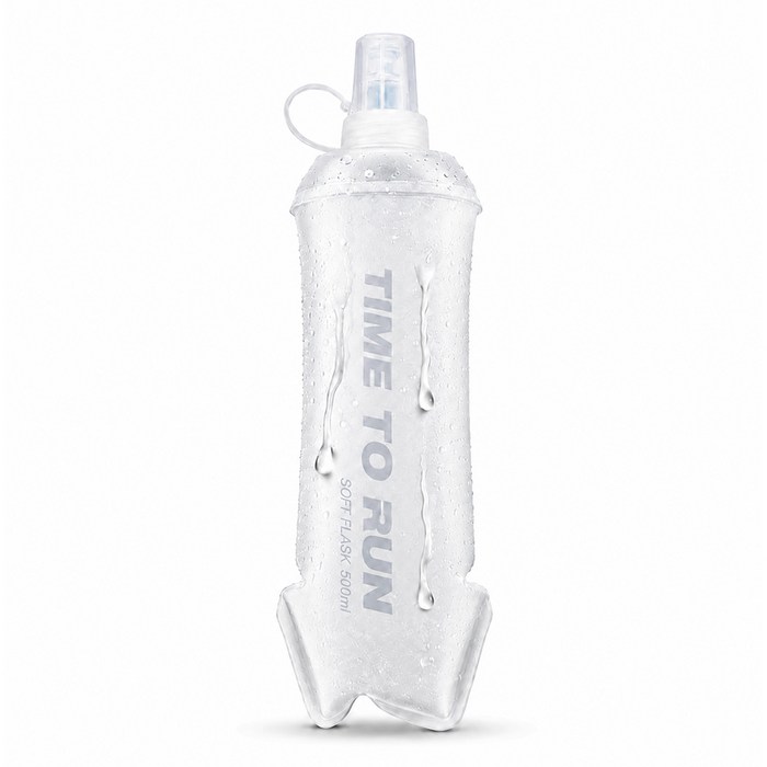 타임투런 소프트 플라스크 W-MX 러닝 물통 런닝 물병, 화이트, 1개, 500ml