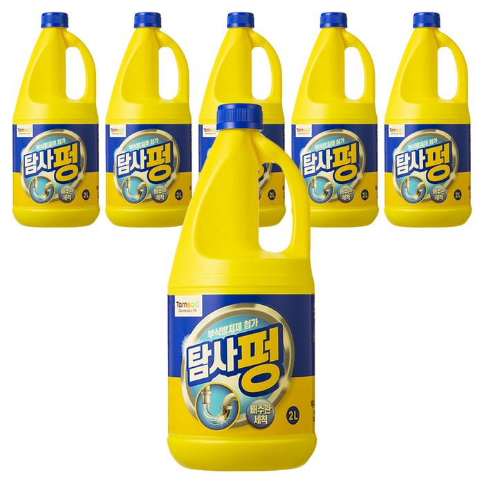 탐사 펑 배수구 세정제, 2L, 6개