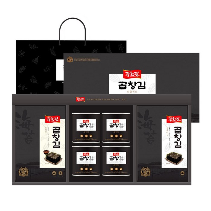 광천김 곱창김 프리미엄 선물세트 + 쇼핑백, 1세트