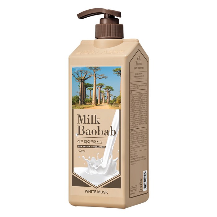 Milk Baobab Perfume Shampoo White Musk Scent, 1L, 1 Piece