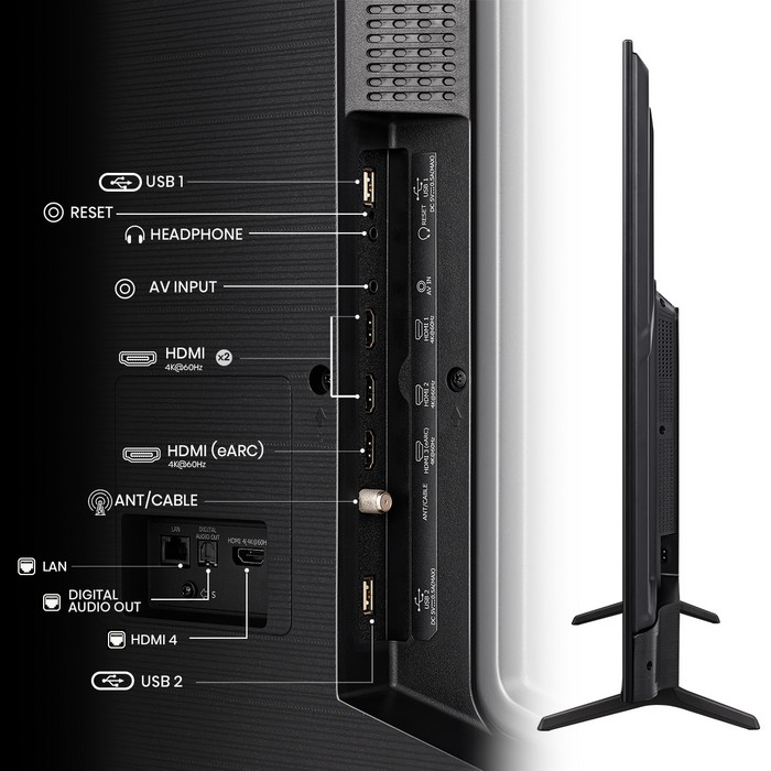 Hisense 하이센스 4K QD Mini LED 스마트TV, 139cm(55인치) 후기 분석 - 리모컨 및 구성품
