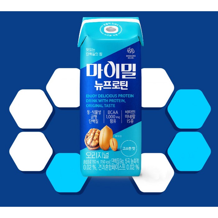 마이밀 뉴프로틴 드링크 오리지널, 190ml 후기 분석 - 아침 식사 대용 활용 예시