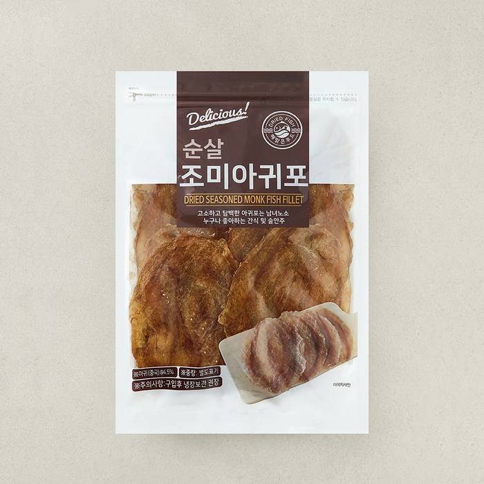 해맑은푸드 조미 순살 아귀포, 300g, 1개