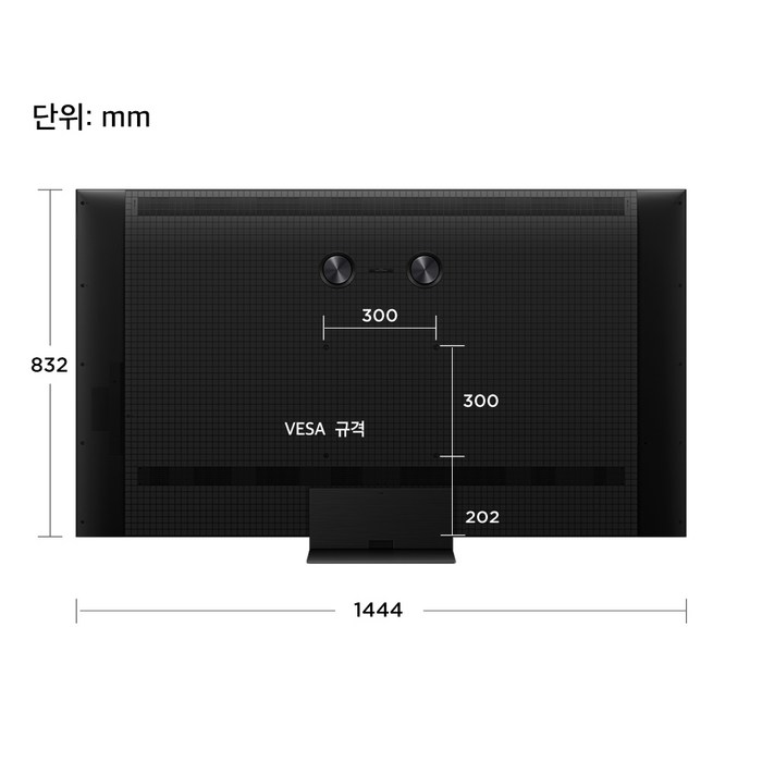 TCL 4K QD Mini LED 스마트TV 후기 분석 - 후면 포트 구성