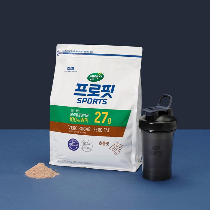 셀렉스 프로핏 스포츠 초콜릿 파우더, 2.025kg 후기 분석 - 영양 성분표 및 상세 스펙