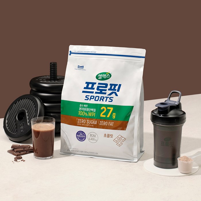 셀렉스 프로핏 스포츠 초콜릿 파우더, 2.025kg 후기 분석 - 파우더 텍스처와 계량 스푼