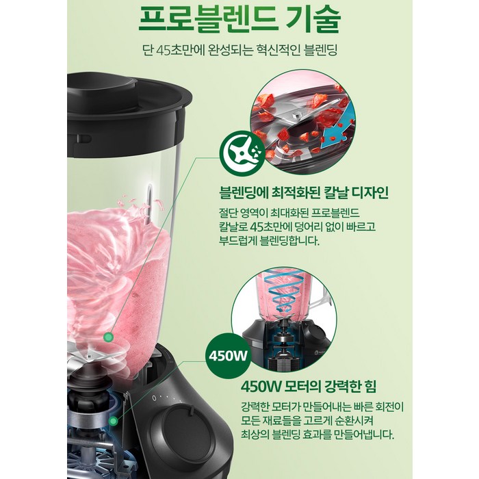 필립스 블렌더 3000 시리즈, HR2041/01 후기 분석 - 얼음을 시원하게 갈아주는 강력한 성능 시연