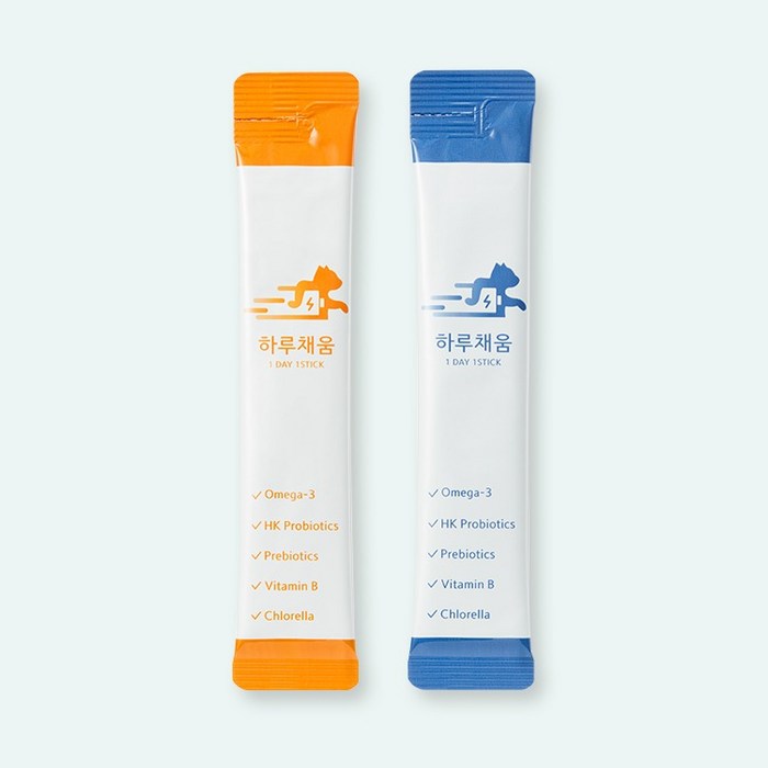 프로젝트21 고양이 하루채움 종합 영양제, 닭고기맛 후기 분석 - 급여 전 그릇에 담긴 영양제 내용물