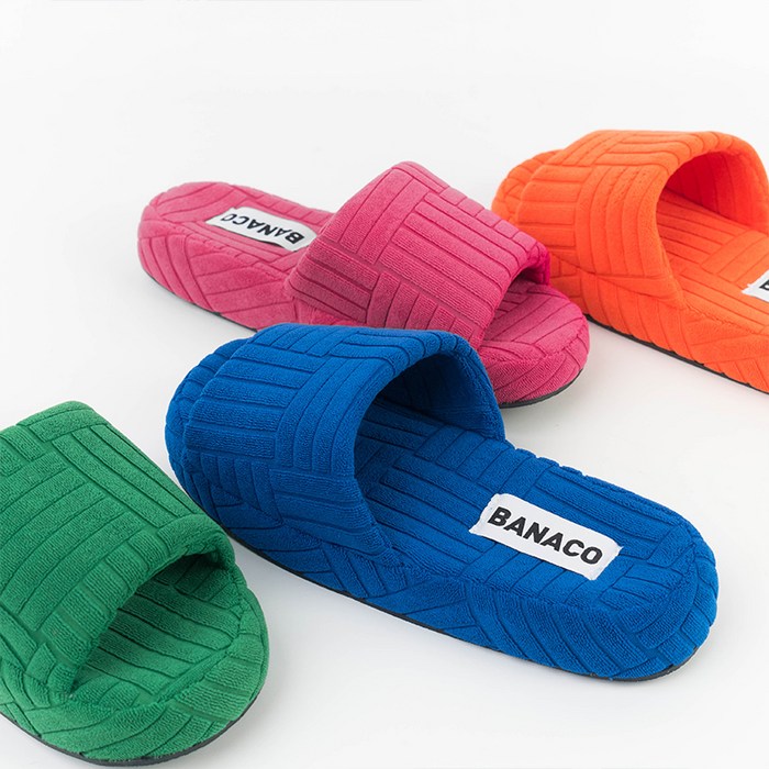 바나코 비비드 테리 룸 슬리퍼 후기 분석 - 두 켤레 세트 구성