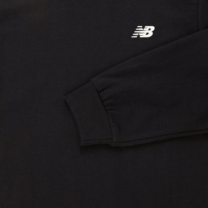 뉴발란스키즈 NK9BFB398U ESSENTIAL 긴팔 티셔츠 2종 세트 후기 분석 - 넥라인 및 원단 상세 이미지