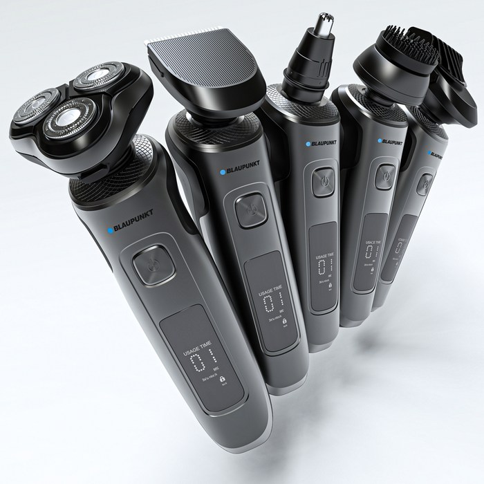 블라우풍트 IPX6 방수 5 in 1 3D 플렉스 쉐이버 3헤드 전기면도기 거치대, BLP-ES802S 후기 분석 - 구성품 상세