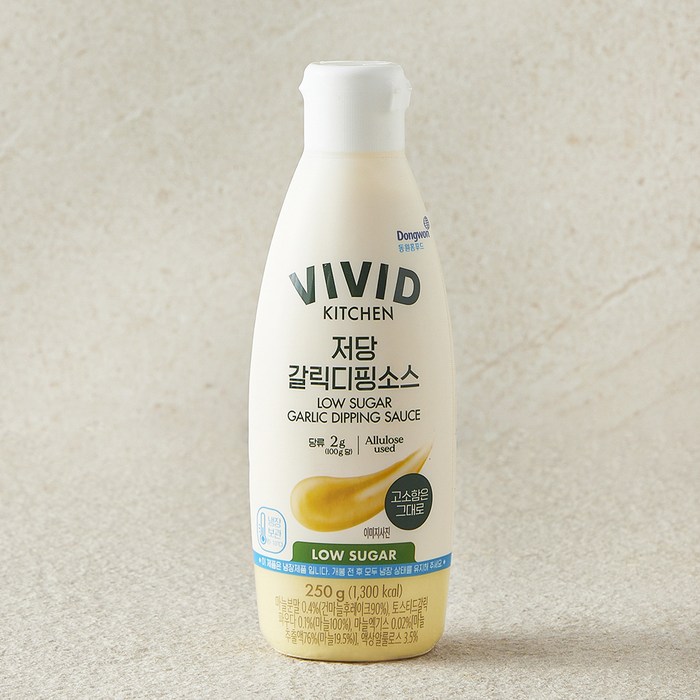비비드키친 저당 갈릭디핑소스, 250g, 1개 - 감자튀김 소스