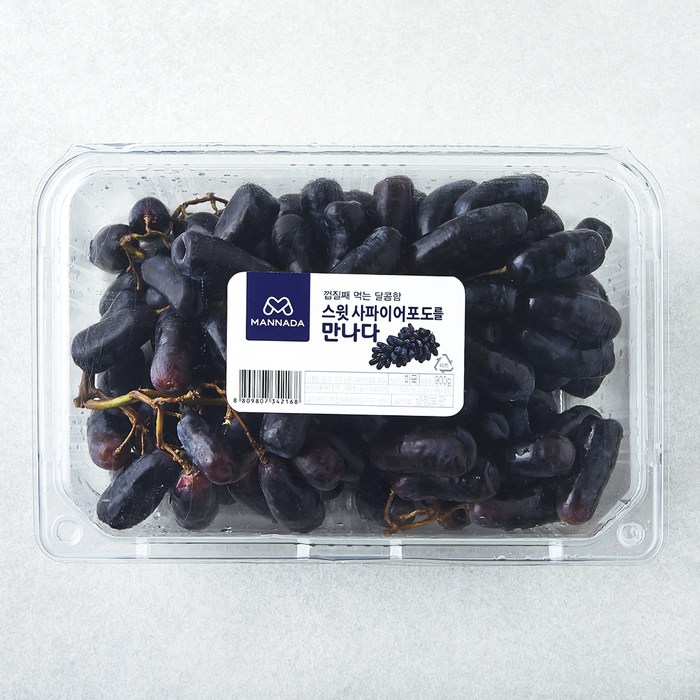만나다 미국산 스윗 사파이어 포도, 900g, 1개