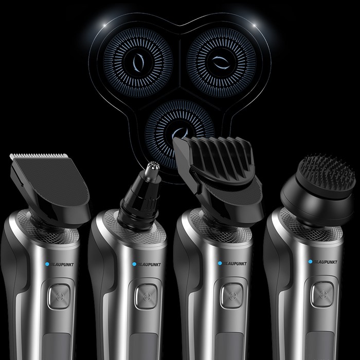 블라우풍트 IPX6 방수 5 in 1 3D 플렉스 쉐이버 3헤드 전기면도기 거치대, BLP-ES802S 후기 분석 - 작동 디스플레이