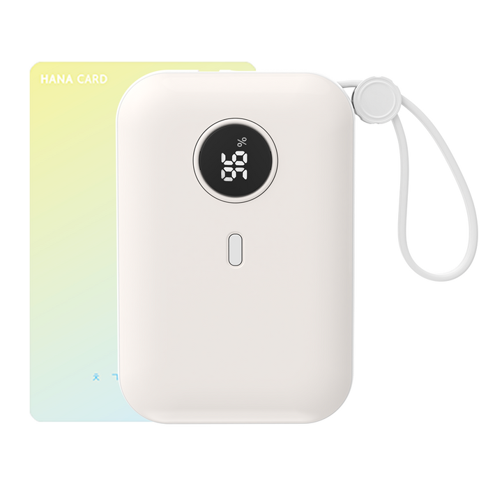바우아토 포켓쉴 난연 PD 22.5W 고속 입출력 케이블 일체형 미니 보조배터리 10000mah 후기 분석 - 콤팩트한 사이즈 강조 이미지
