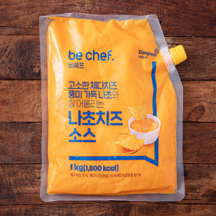 비셰프 나초치즈 소스, 1kg, 1개 - 감자튀김 소스